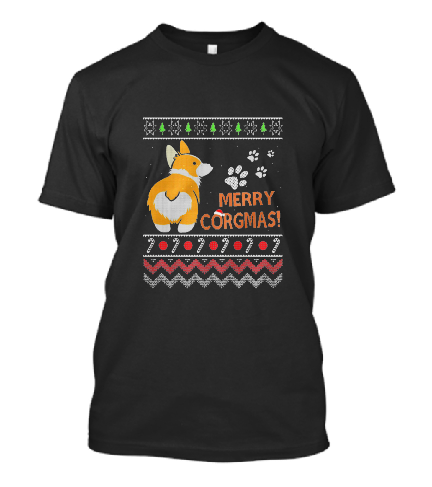Merry Corgmas Funny Dog Christmas T-Shirt