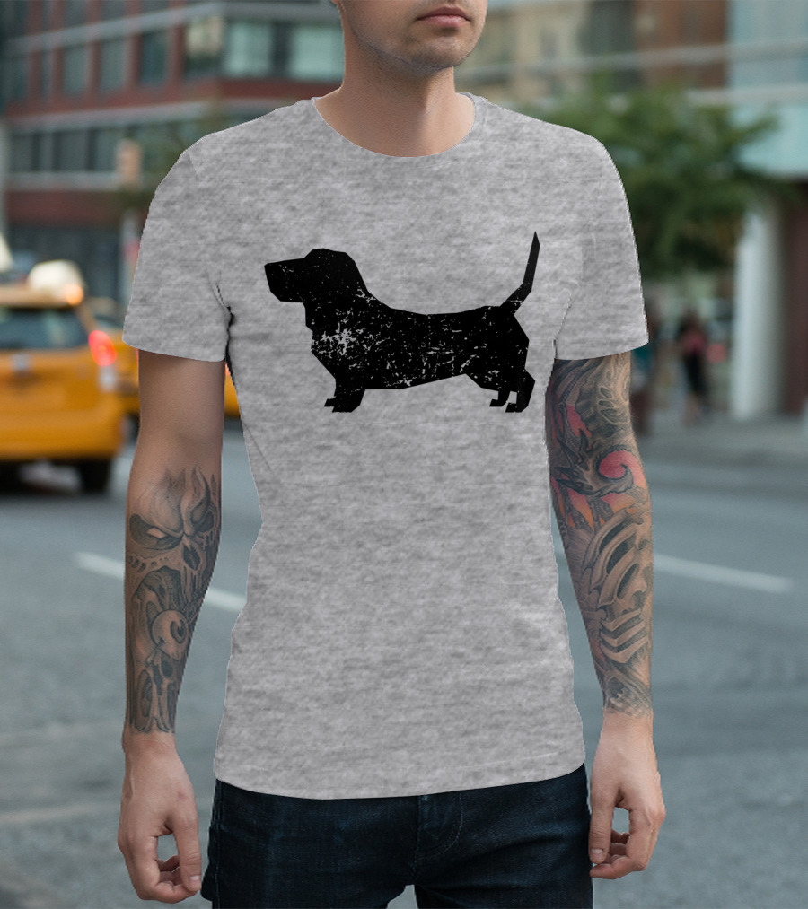 Distressed Basset Hound Dog Owner T-Shirt