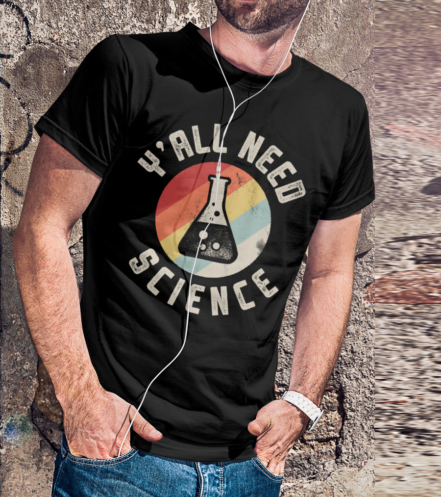 Y'all Need Science Retro Beaker Icon T-Shirt