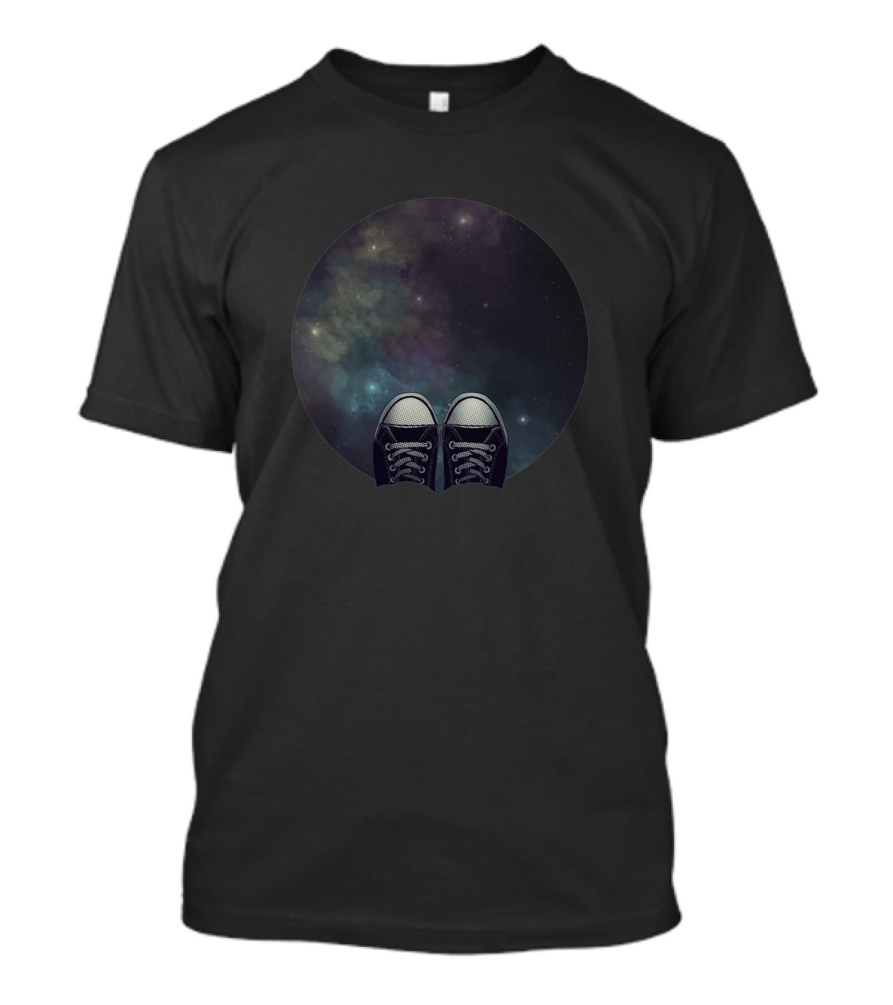 At The Edge Of The Universe 191686 Stars Converse Shoes Galaxy T-Shirt