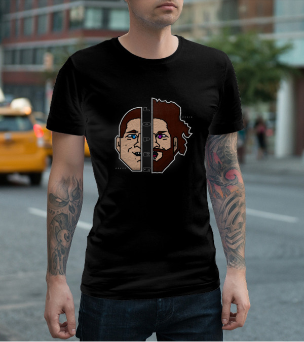 B R O E Z Lopez Face Split Brody Lopez Lopen T-Shirt