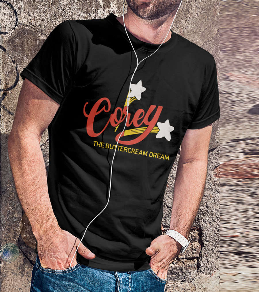 Corey The Buttercream Dream Stars And Swirls T-Shirt