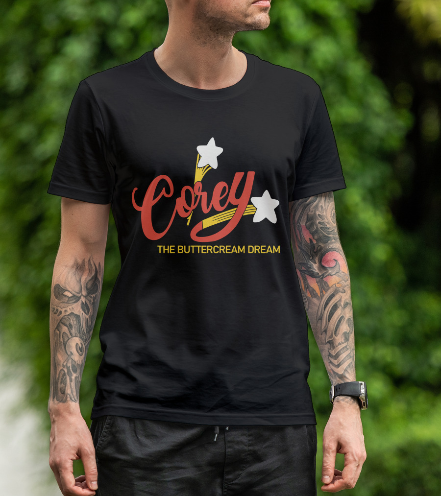 Corey The Buttercream Dream Stars And Swirls T-Shirt