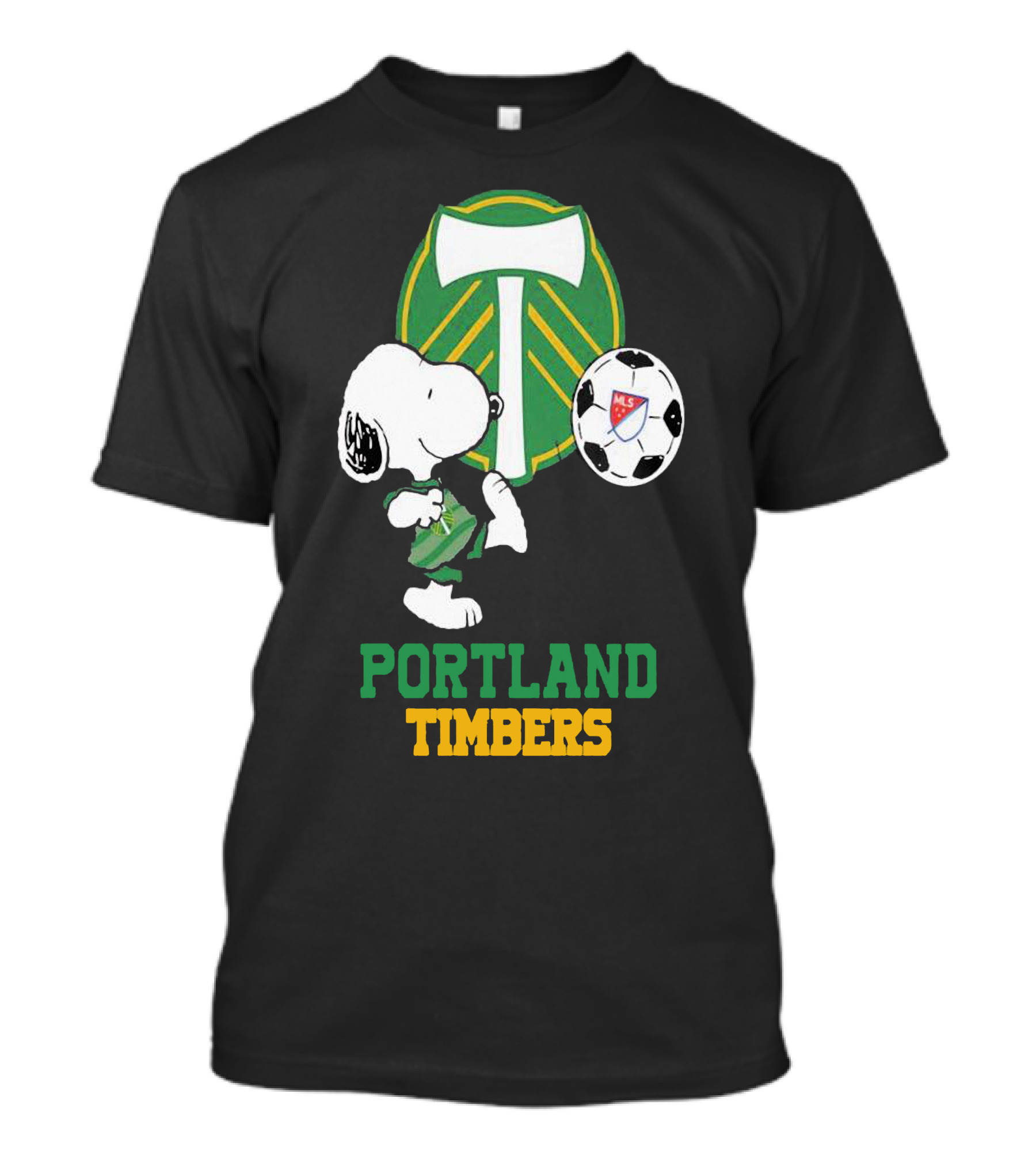 Snoopy Portland Timbers MLS Soccer T-Shirt