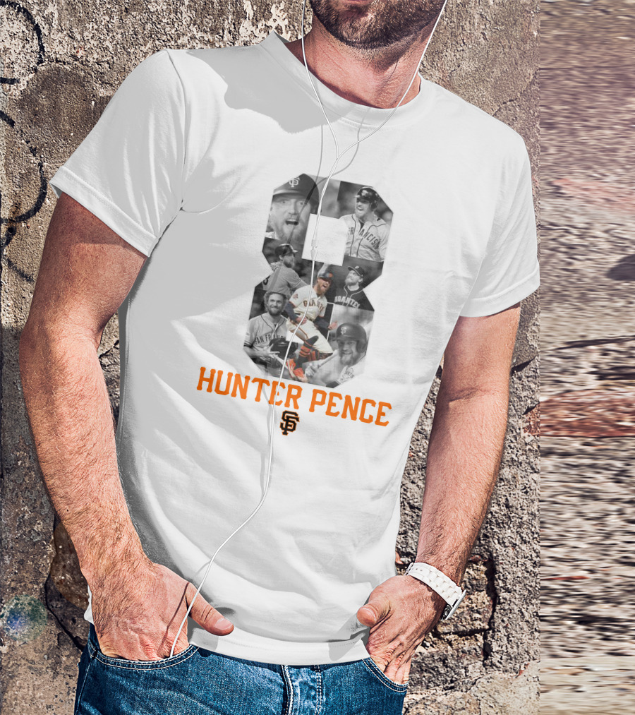 Hunter Pence San Francisco Giants Number 8 Baseball T-Shirt