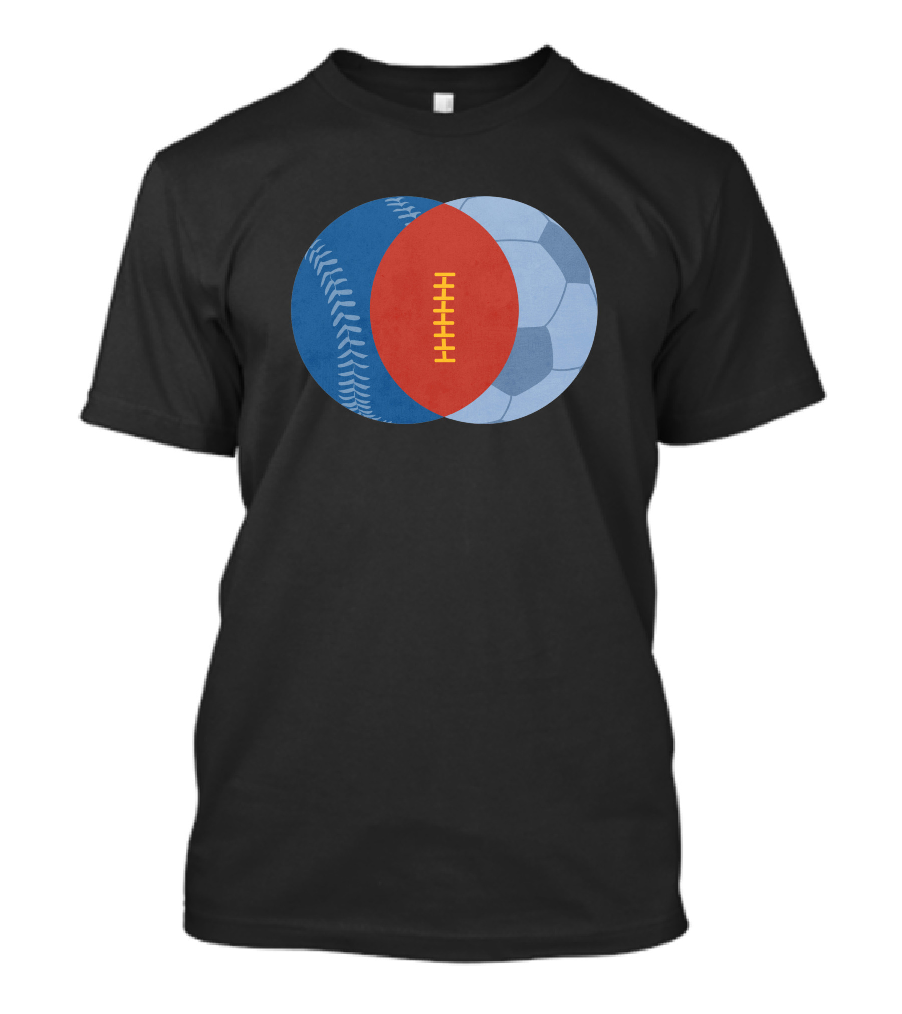 Baseball Soccer Football Venn Diagram All Sport 41978 T-Shirt