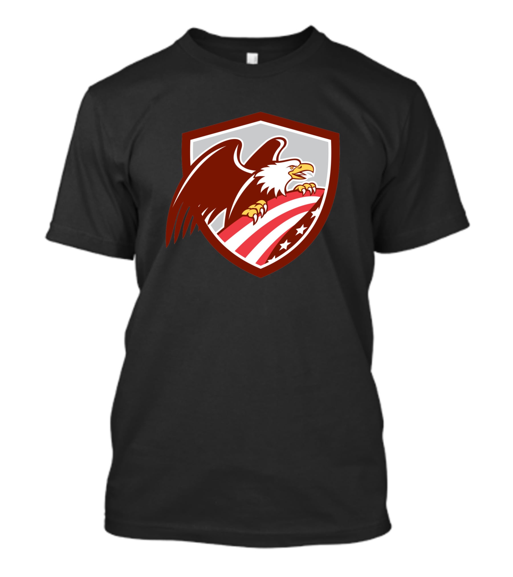 American Bald Eagle Shield With USA Flag T-Shirt