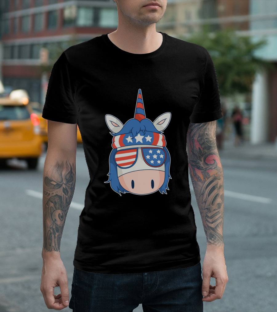 American Unicorn Stars And Stripes 1379084 T-Shirt
