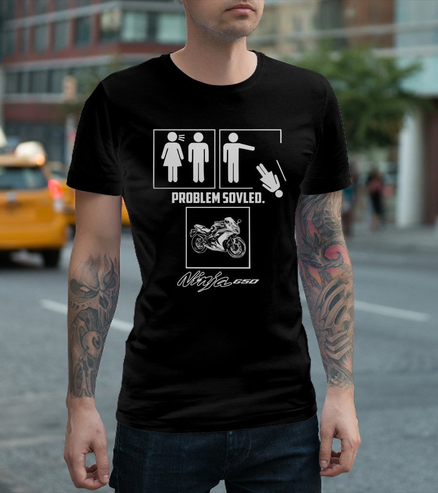 Problem Solved Ninja 650 Motorcycle T-Shirt