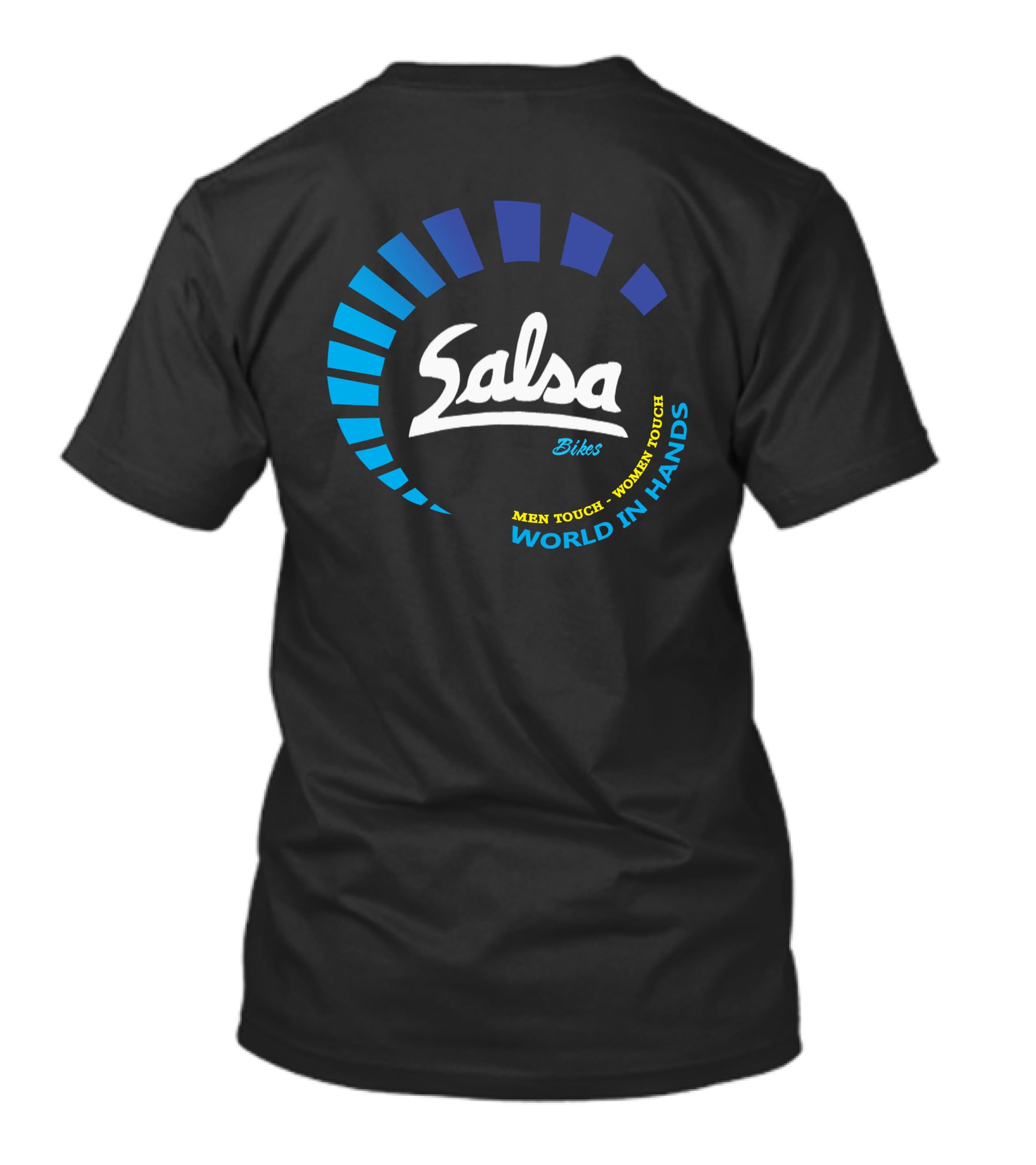 Salsa Bikes Men Touch Women Touch World In Hands T-Shirt