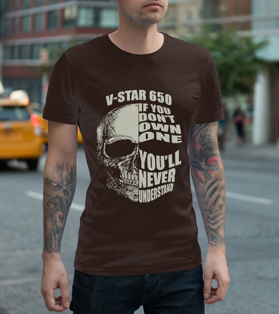 V-Star 650 If You Don't Own One You'll Never Understand Skull T-Shirt