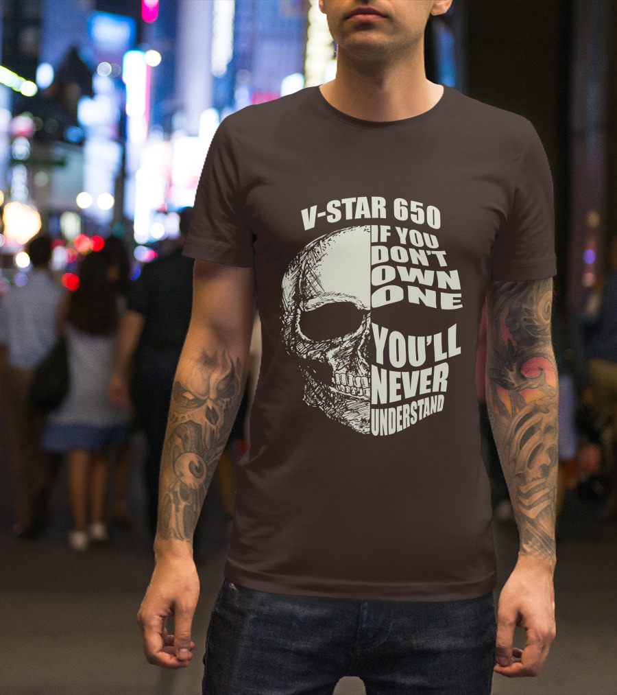 V-Star 650 If You Don't Own One You'll Never Understand Skull T-Shirt