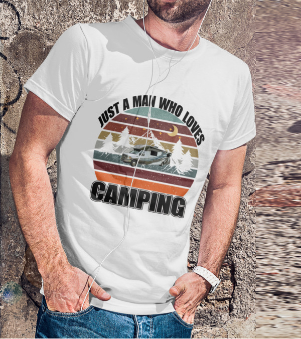 Just A Man Who Loves Camping Winnebago Class C Motorhomes T-Shirt