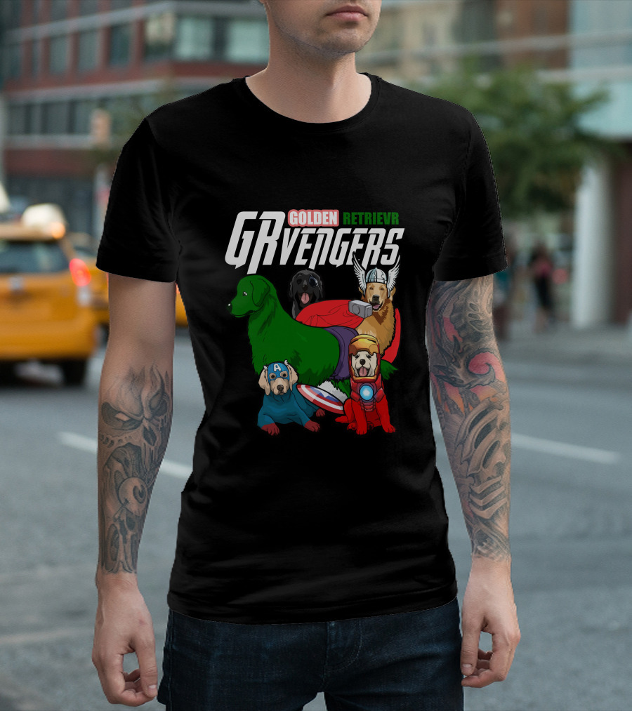 GOLDEN RETRIEVR GRVENGERS T-Shirt