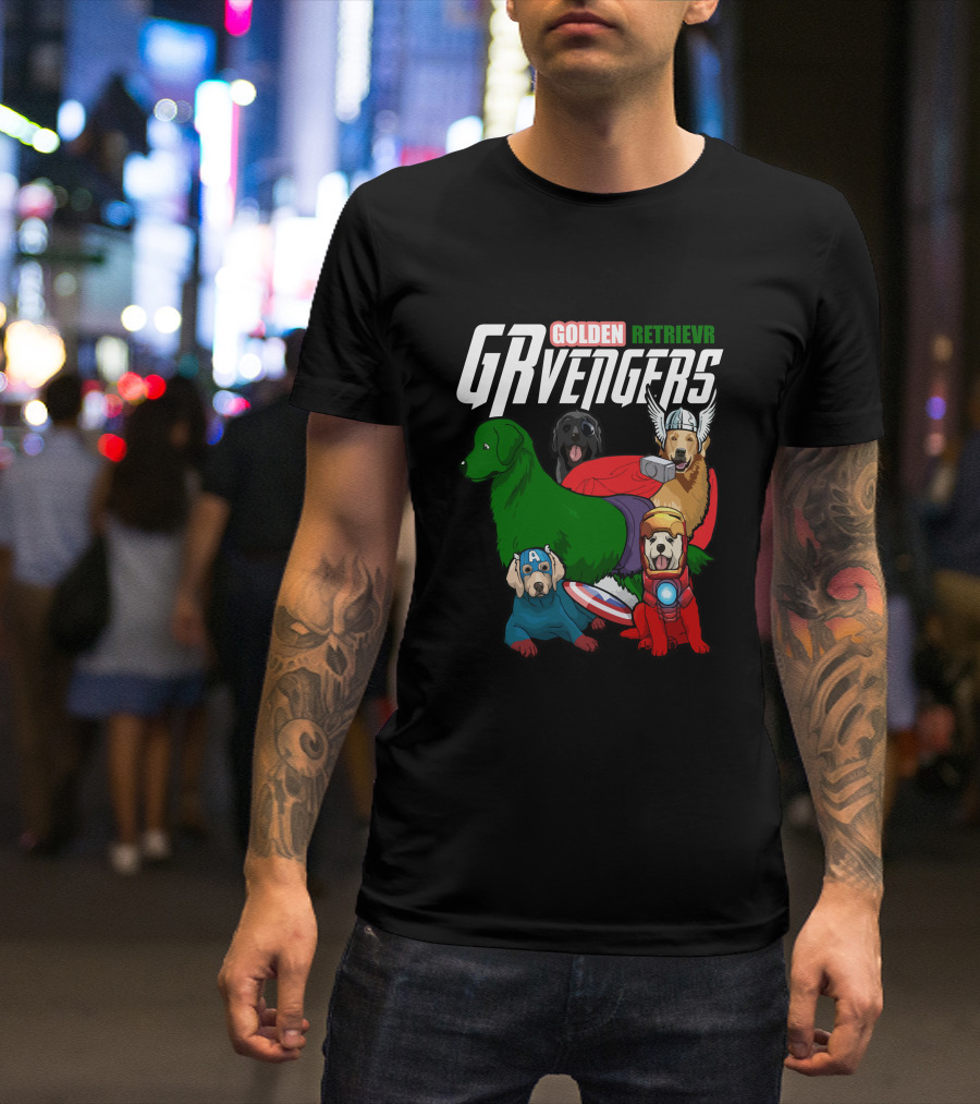 GOLDEN RETRIEVR GRVENGERS T-Shirt