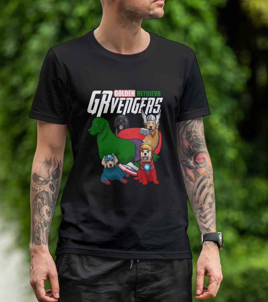 GOLDEN RETRIEVR GRVENGERS T-Shirt