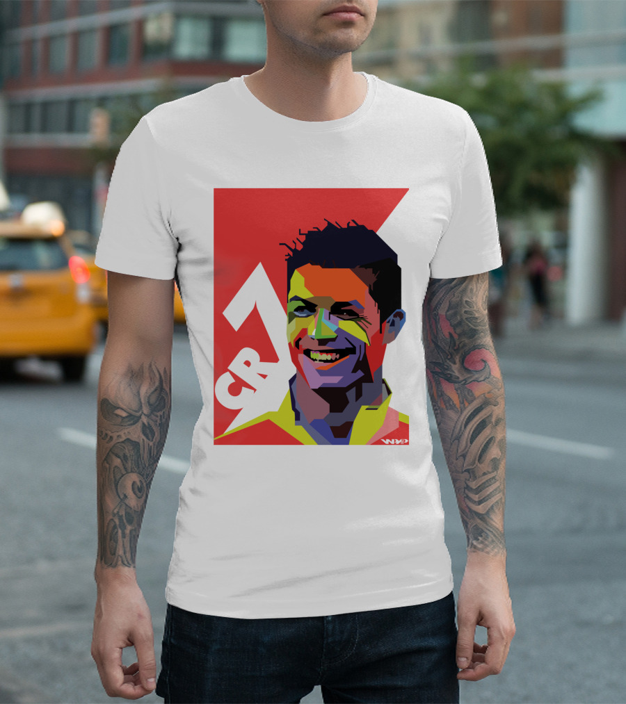 CR7 Colorful Soccer Icon T-Shirt