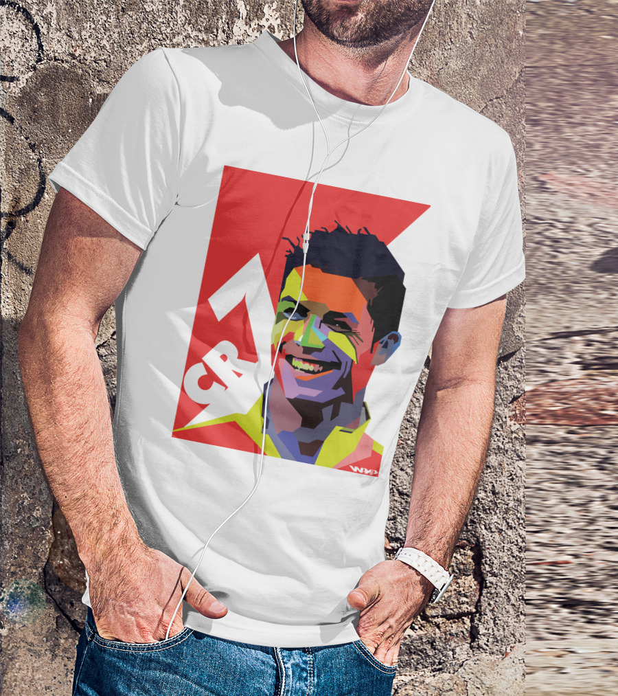 CR7 Colorful Soccer Icon T-Shirt