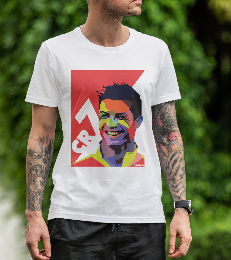 CR7 Colorful Soccer Icon T-Shirt