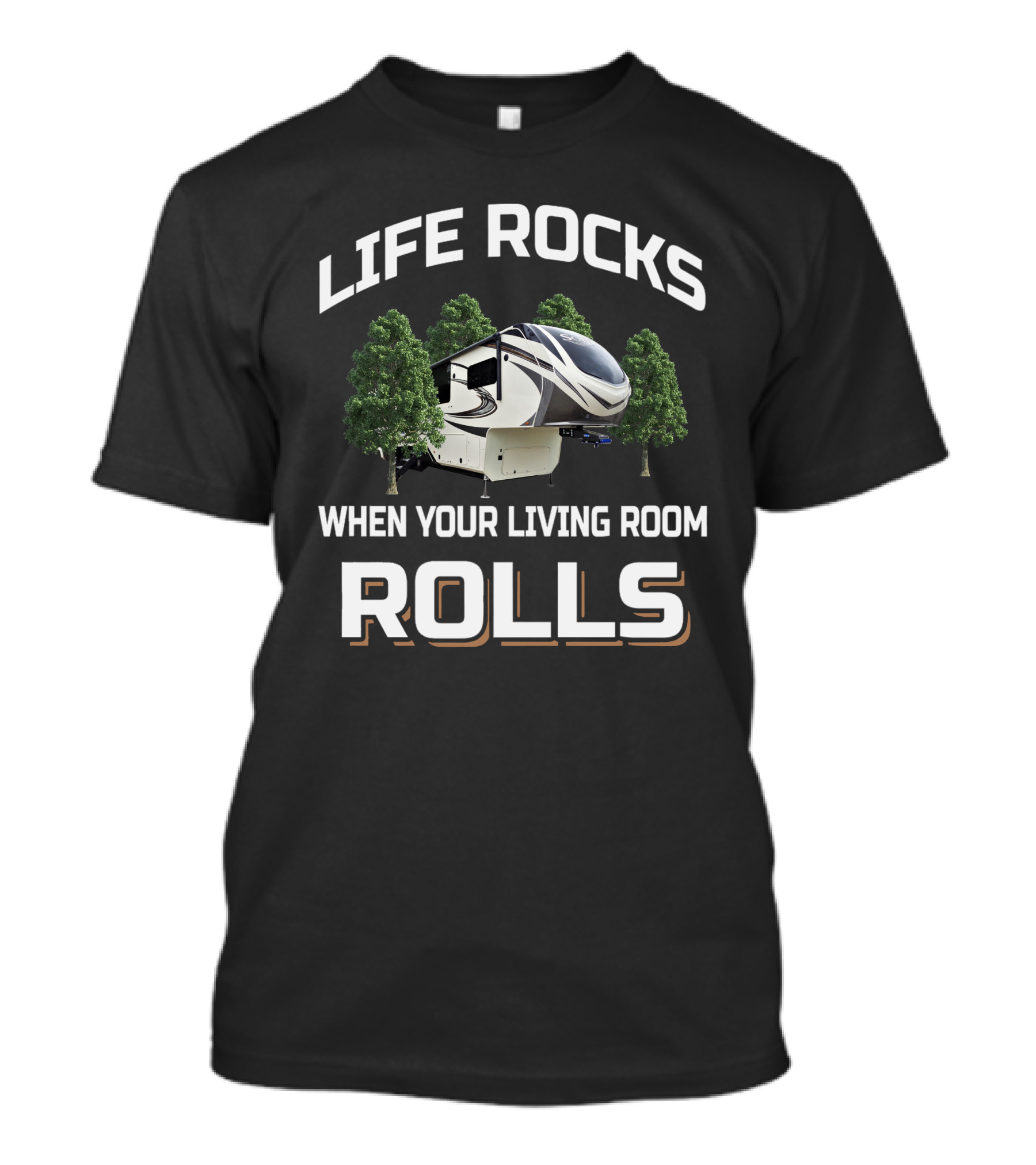 LIFE ROCKS WHEN YOUR LIVING ROOM ROLLS GD Solitude 390RK T-Shirt