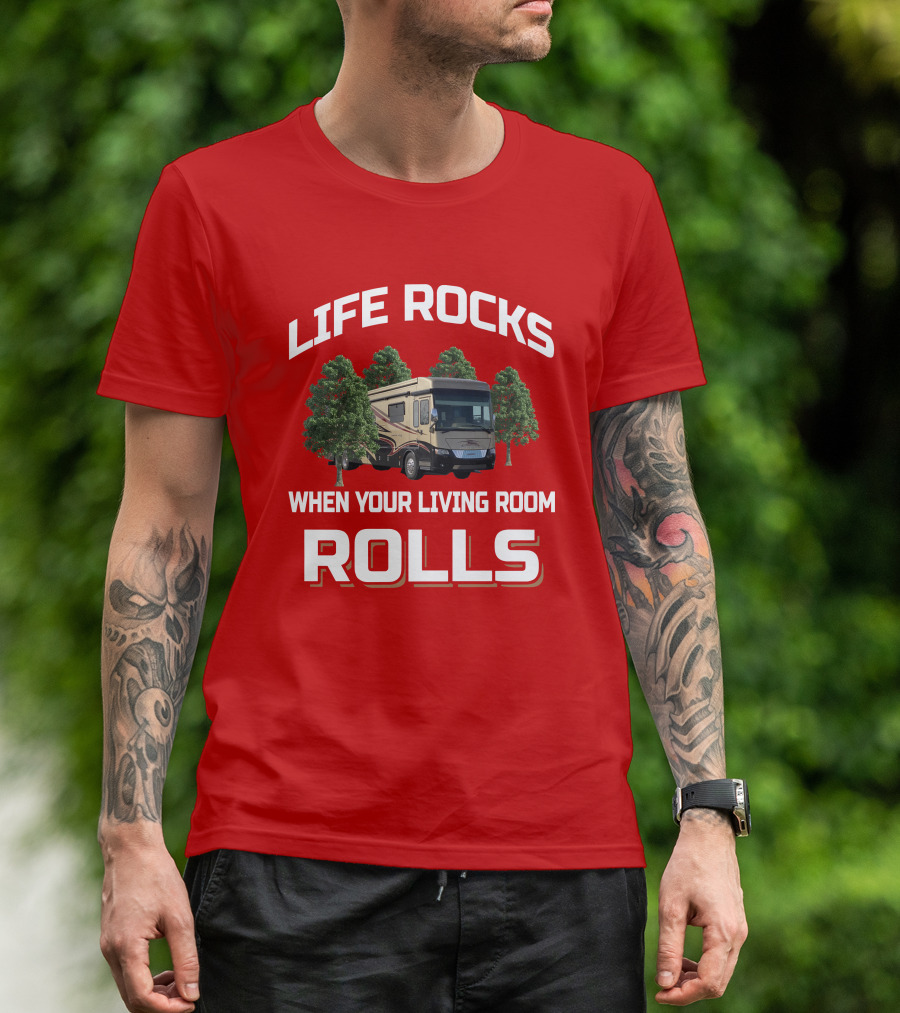 LIFE ROCKS WHEN YOUR LIVING ROOM ROLLS Nm Dutch Star T-Shirt