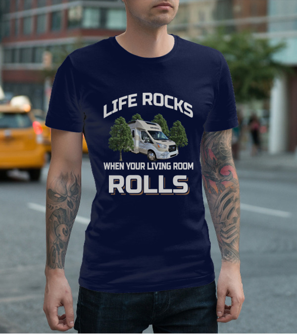 Life Rocks Gemini 23TE When Your Living Room Rolls T-Shirt