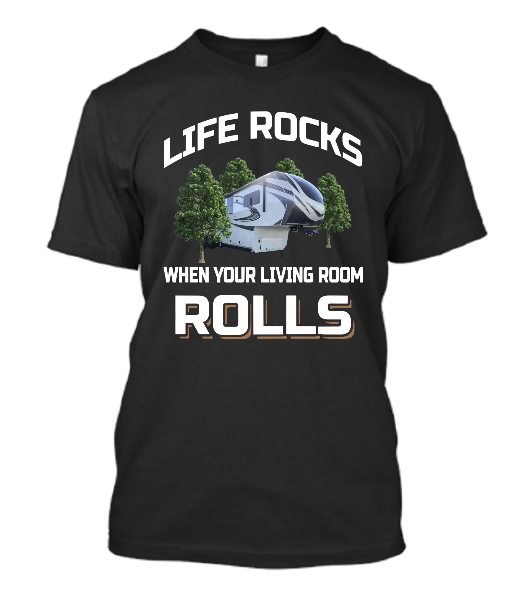LIFE ROCKS WHEN YOUR LIVING ROOM ROLLS 377MBSR Solitude T-Shirt