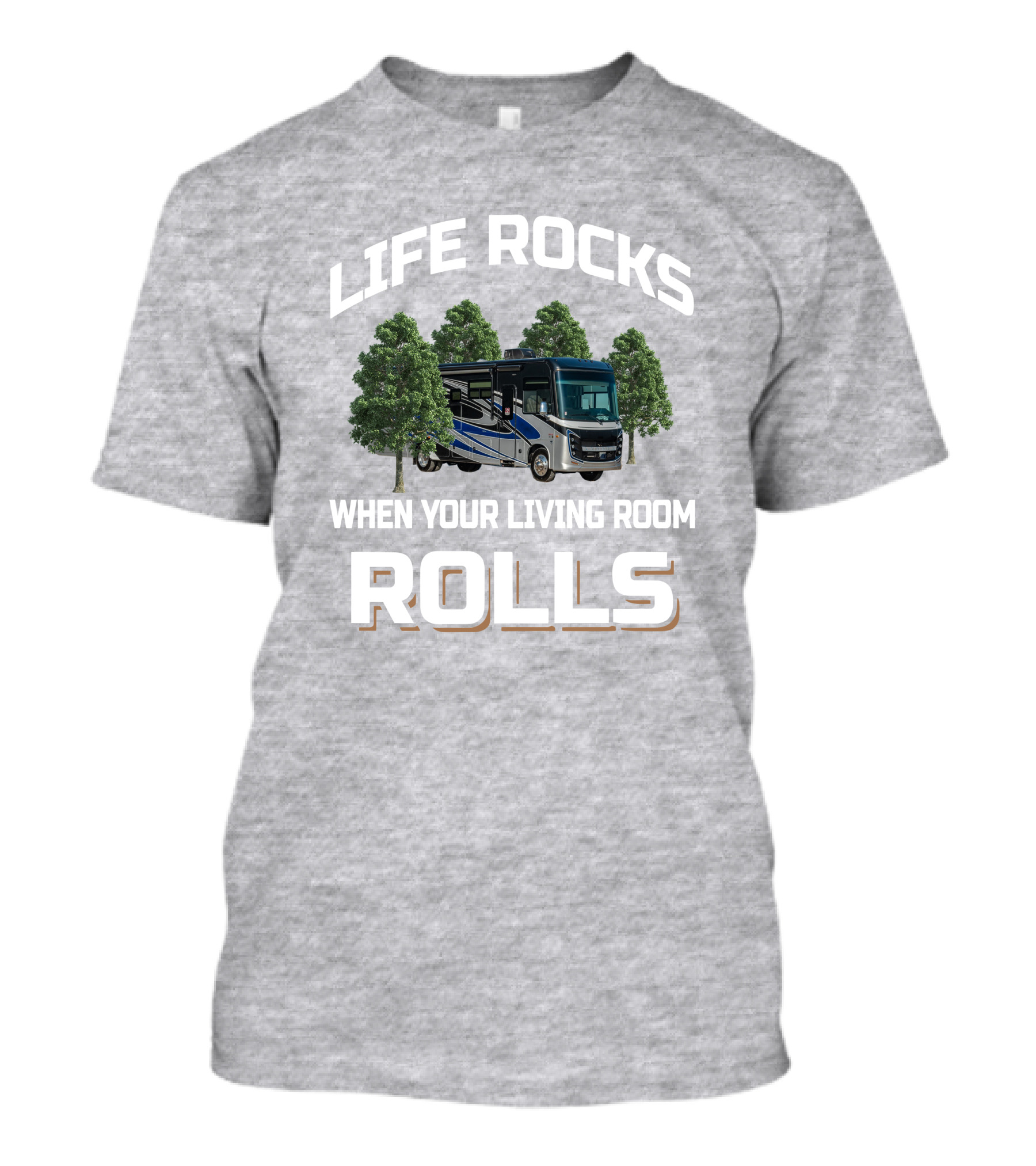 LIFE ROCKS WHEN YOUR LIVING ROOM ROLLS Entegra Vision XL 34G T-Shirt