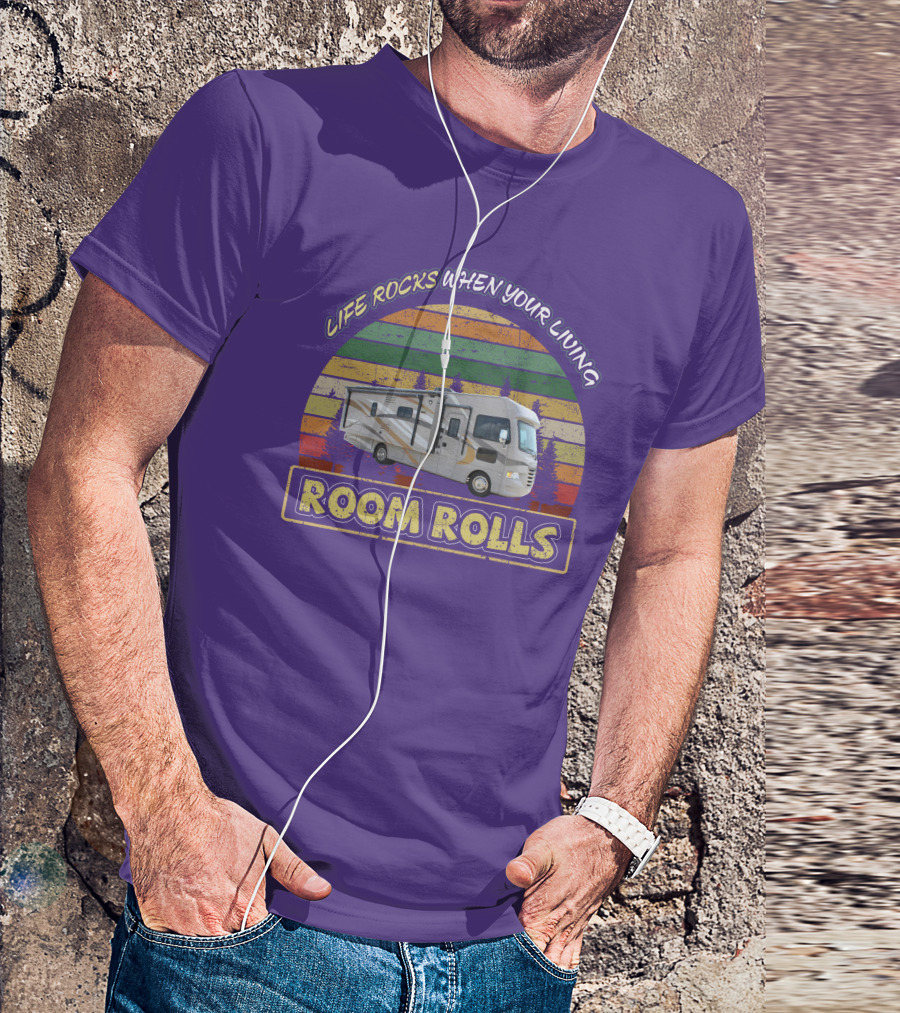 LIFE ROCKS WHEN YOUR LIVING ROOM ROLLS Thor ACE 27-1 T-Shirt