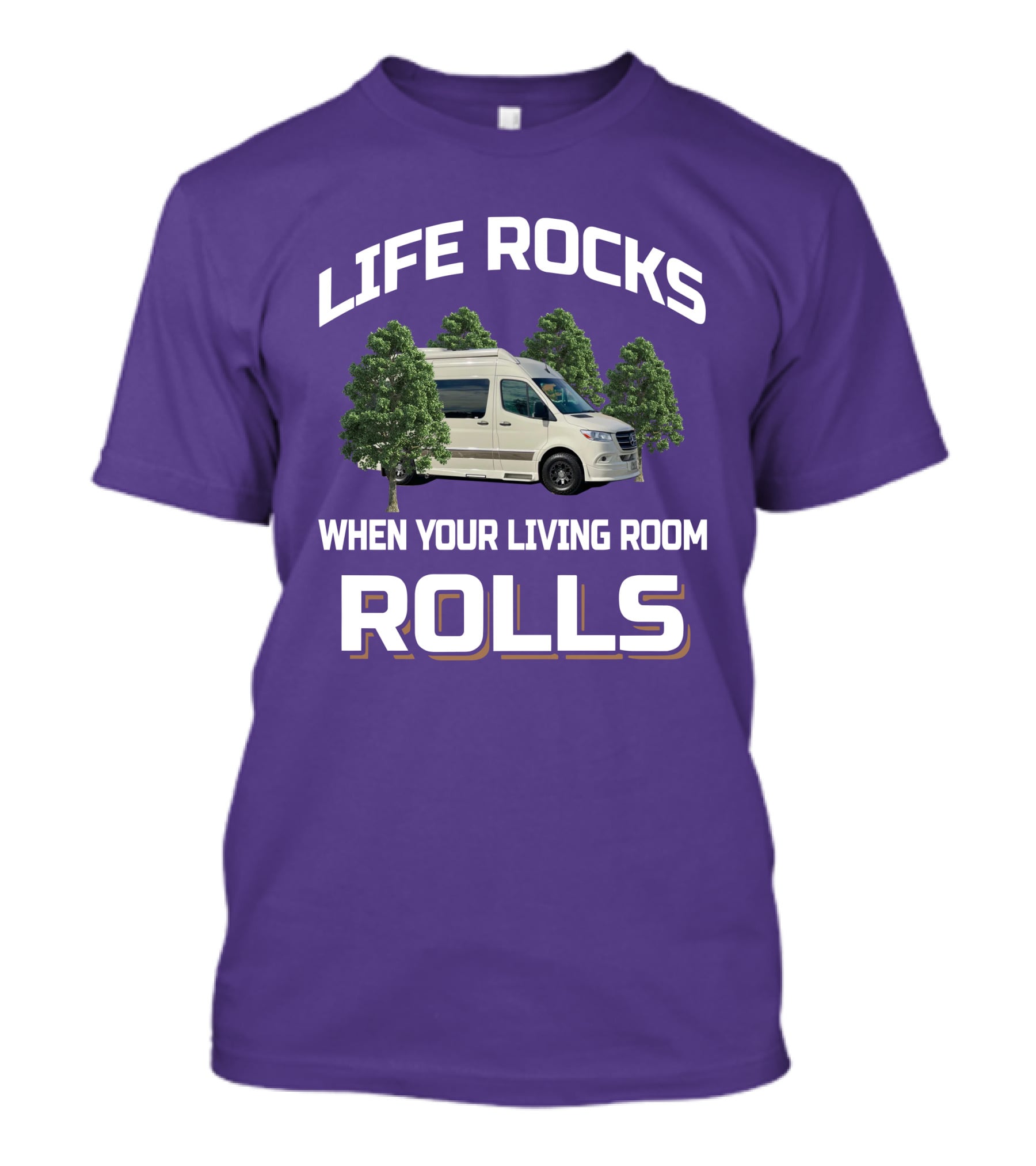 Life Rocks When Your Living Room Rolls Grech RV T-Shirt