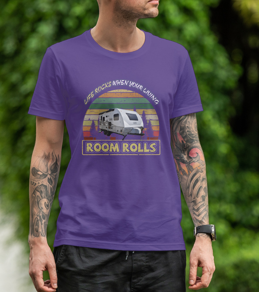 Lance Camper Life Rocks When Your Living Room Rolls 1685 T-Shirt