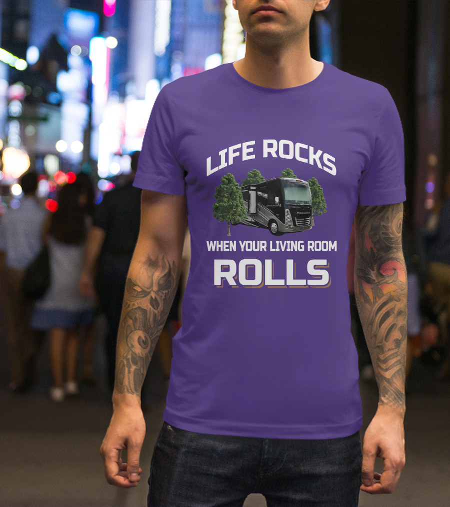 Life Rocks When Your Living Room Rolls Thor Challenger T-Shirt