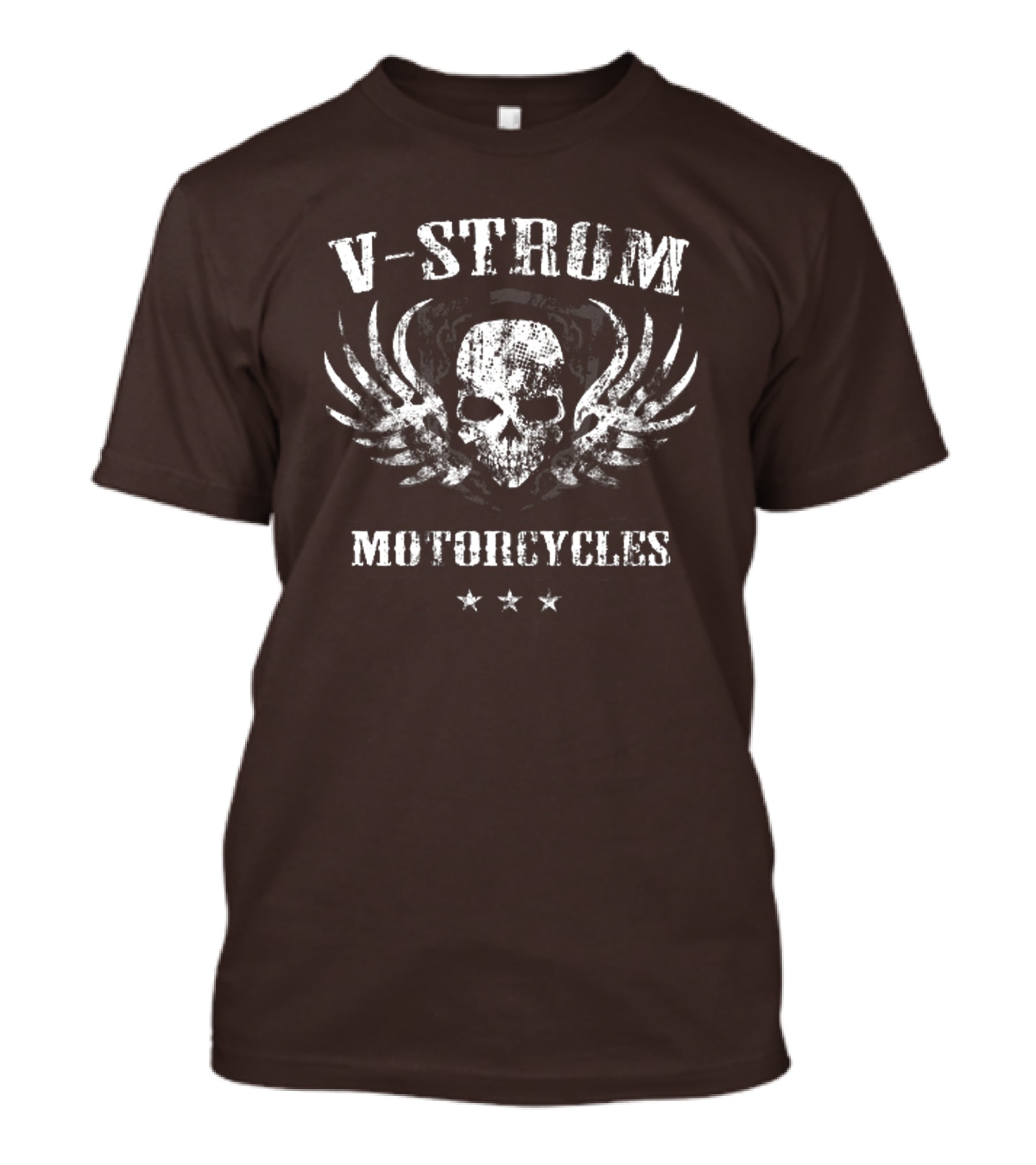 V-Strom Motorcycles Skull Wings Stars T-Shirt
