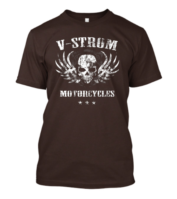 V-Strom Motorcycles Skull Wings Stars T-Shirt