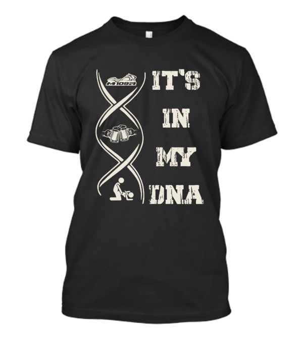 M109R It's In My DNA With Motorcycle DNA Helix And Beer Mugs T-Shirt