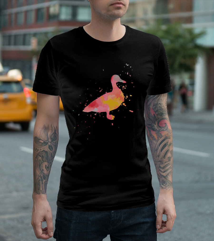 Duck Colorful Minimalist Fashion T-Shirt