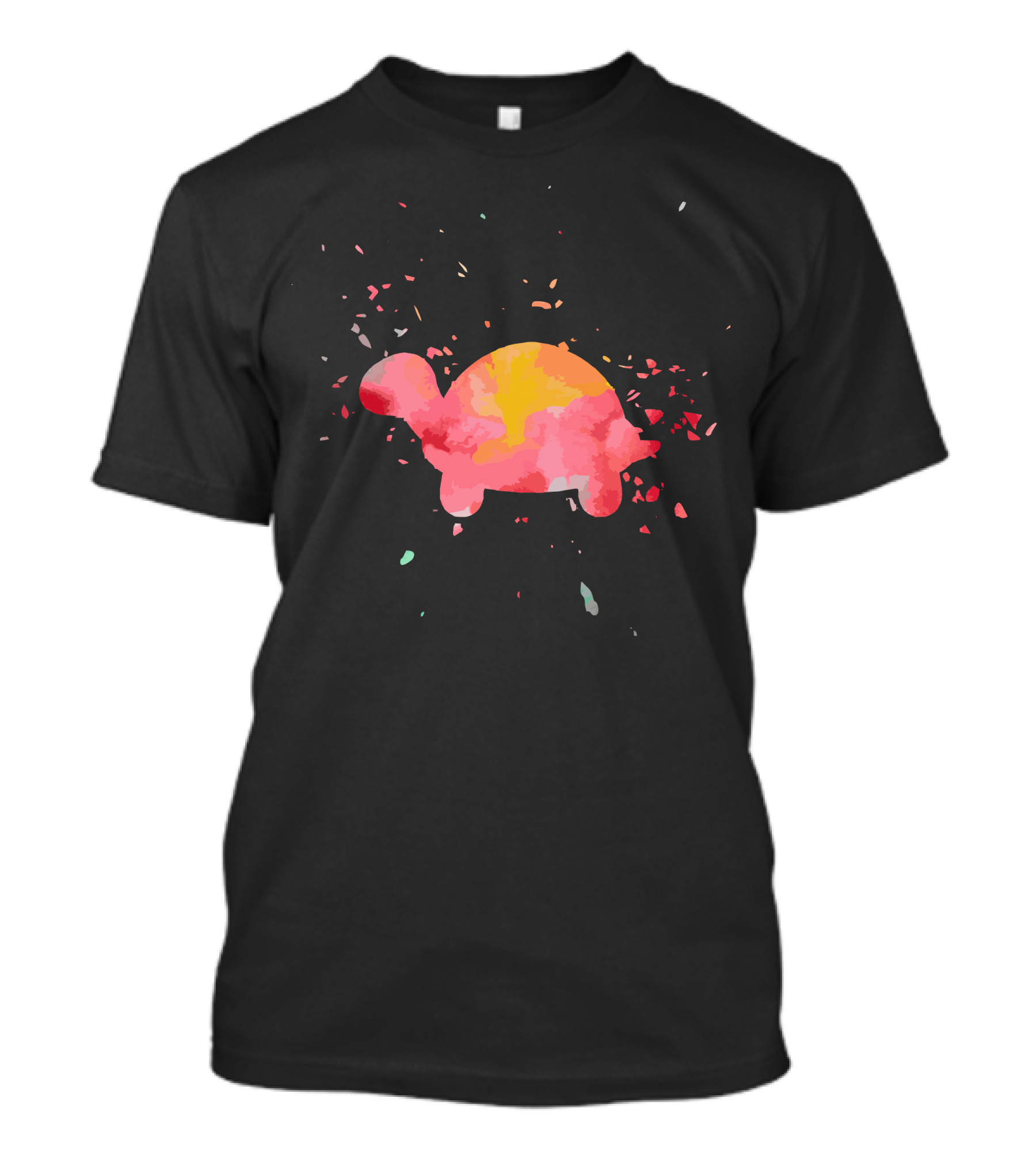 Turtle Abstract Color Splash Minimalist Fashion T-Shirt
