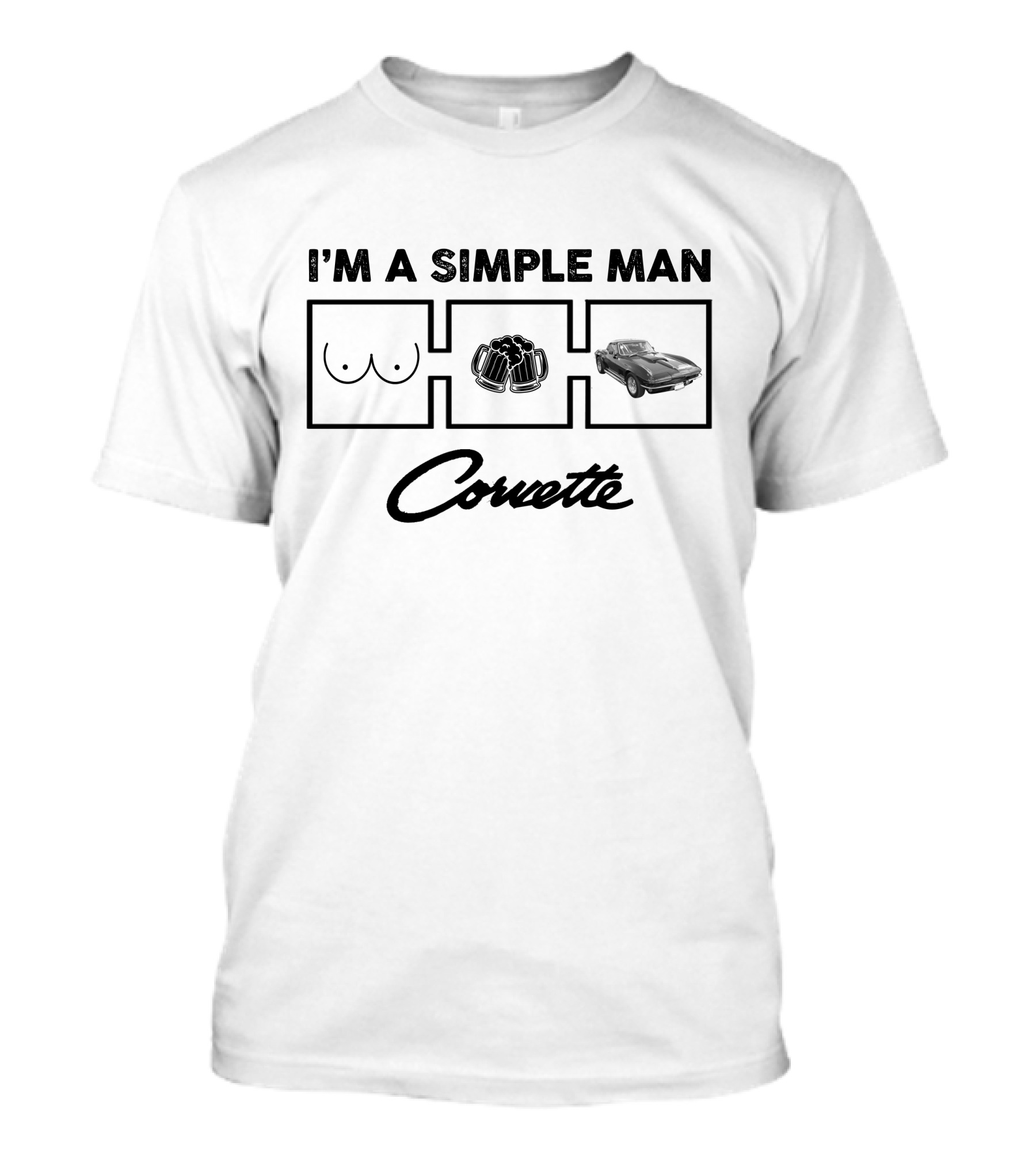 I'm A Simple Man Corvette 1967 C2 Chevrolet T-Shirt