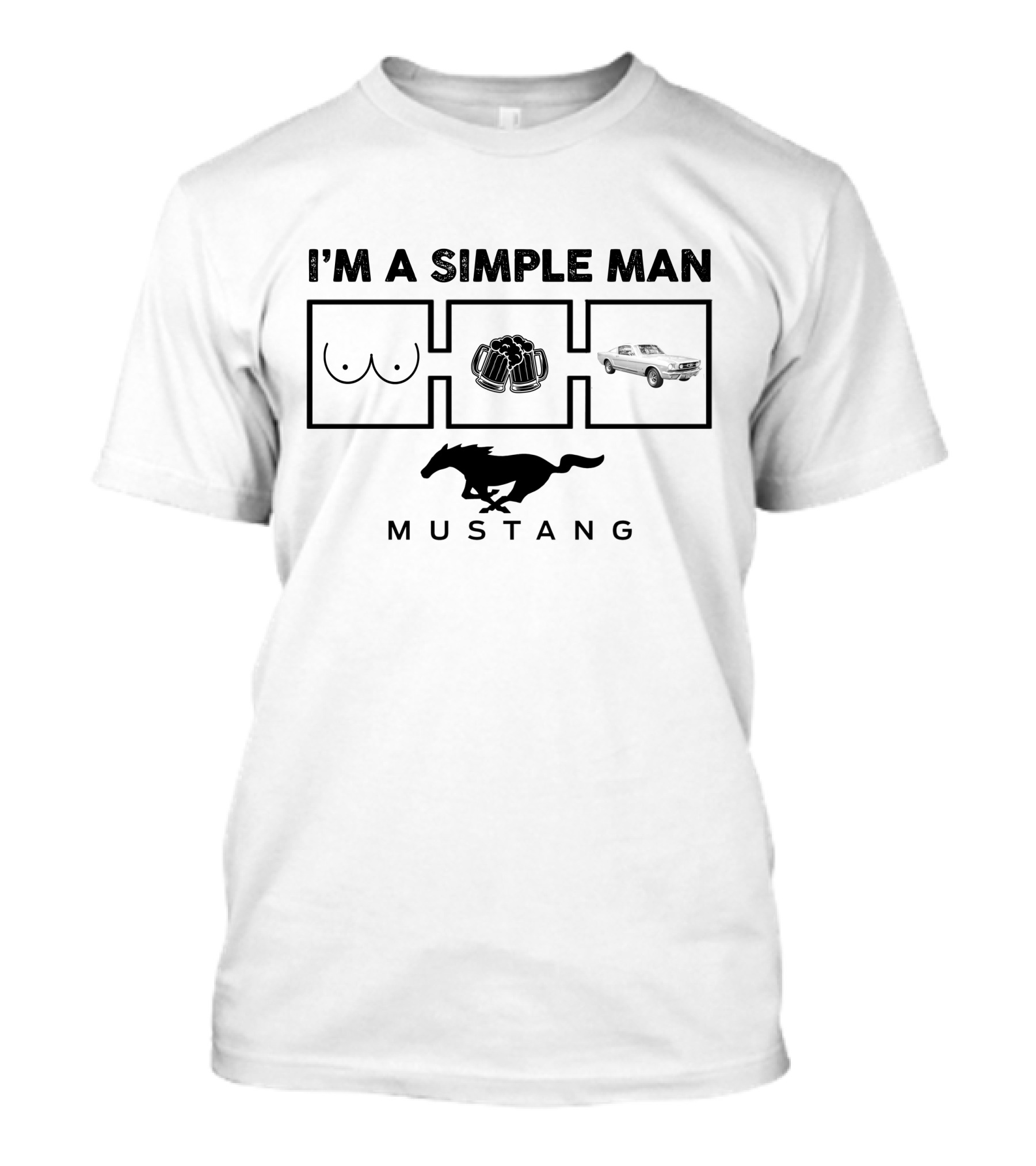 I'm A Simple Man 1965 Mustang T-Shirt