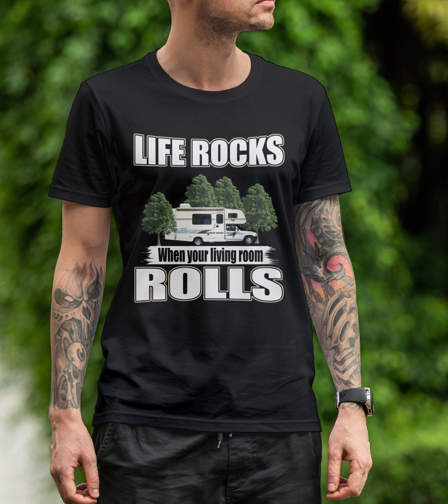 LIFE ROCKS When Your Living Room ROLLS Toyota Warrior 1991 T-Shirt