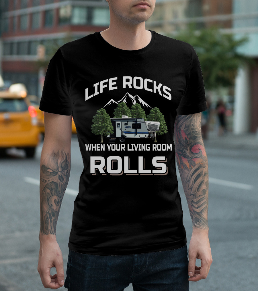 LIFE ROCKS WHEN YOUR LIVING ROOM ROLLS JAYCO HYBRID T-Shirt