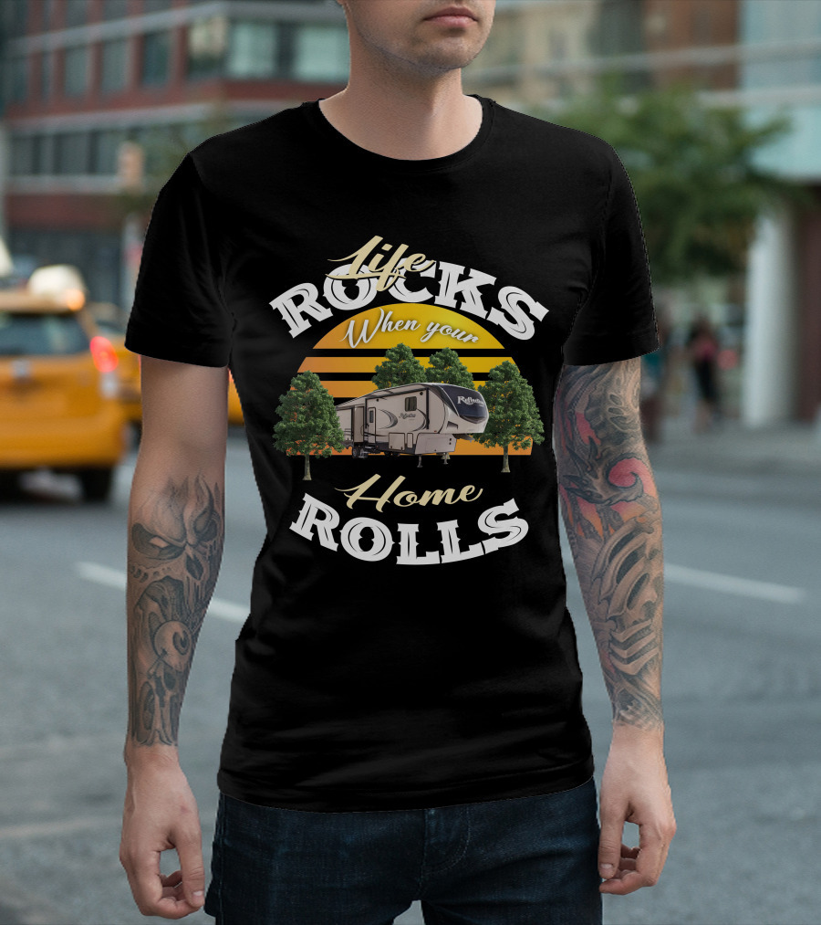 Life Rocks When Your Home Rolls Grand Design Reflection 367 T-Shirt