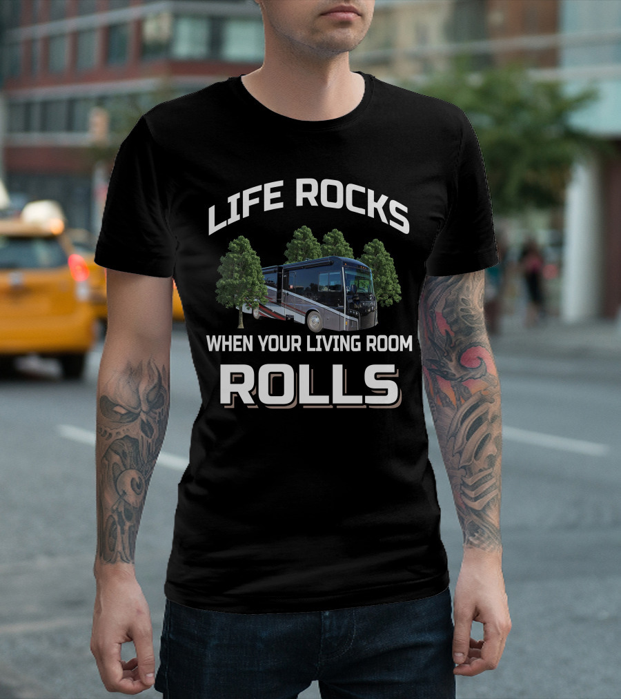 Life Rocks When Your Living Room Rolls Winnebago Forza 34T T-Shirt