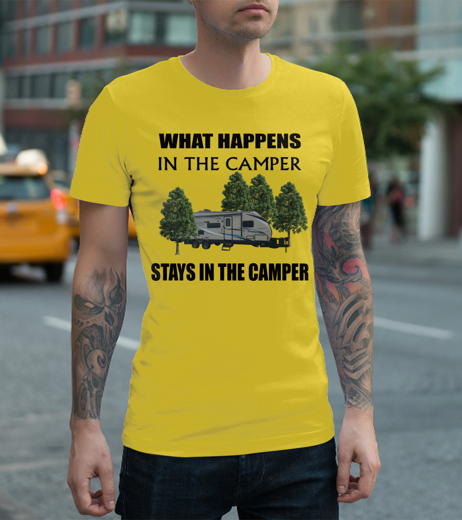 What Happens In The Camper Stays In The Camper Coachman 184 BHS T-Shirt