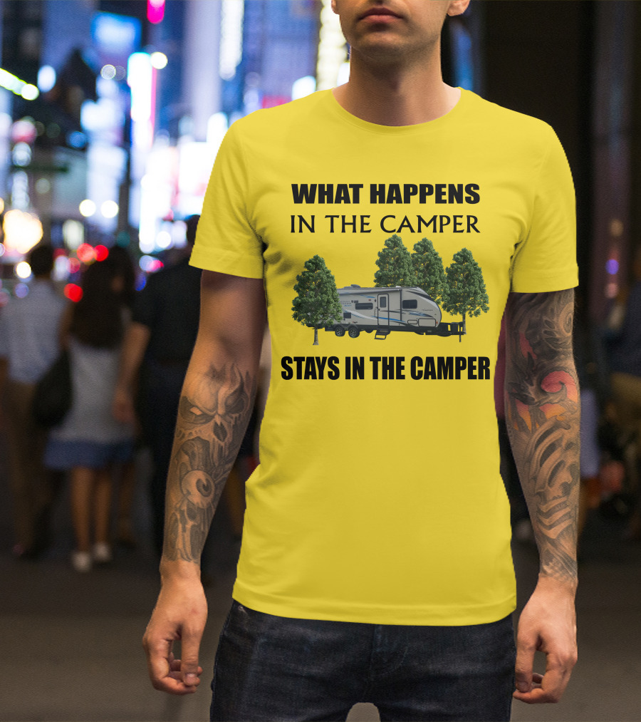 What Happens In The Camper Stays In The Camper Coachman 184 BHS T-Shirt