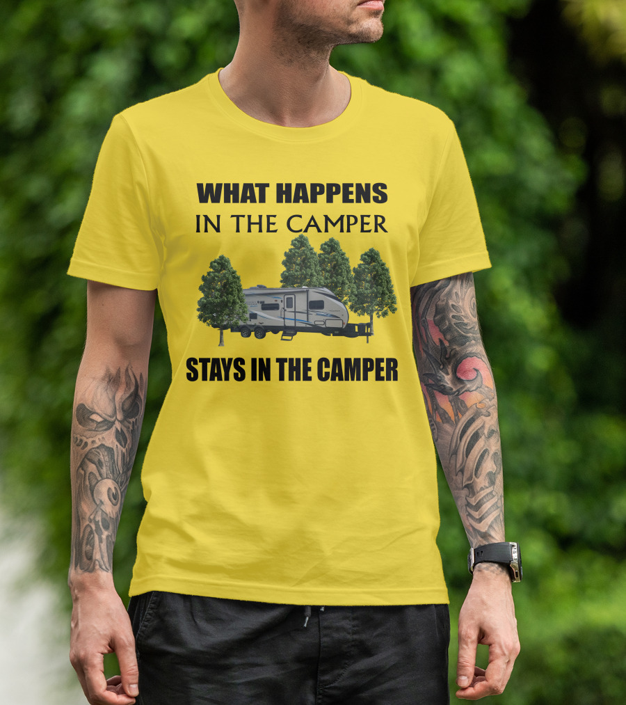 What Happens In The Camper Stays In The Camper Coachman 184 BHS T-Shirt