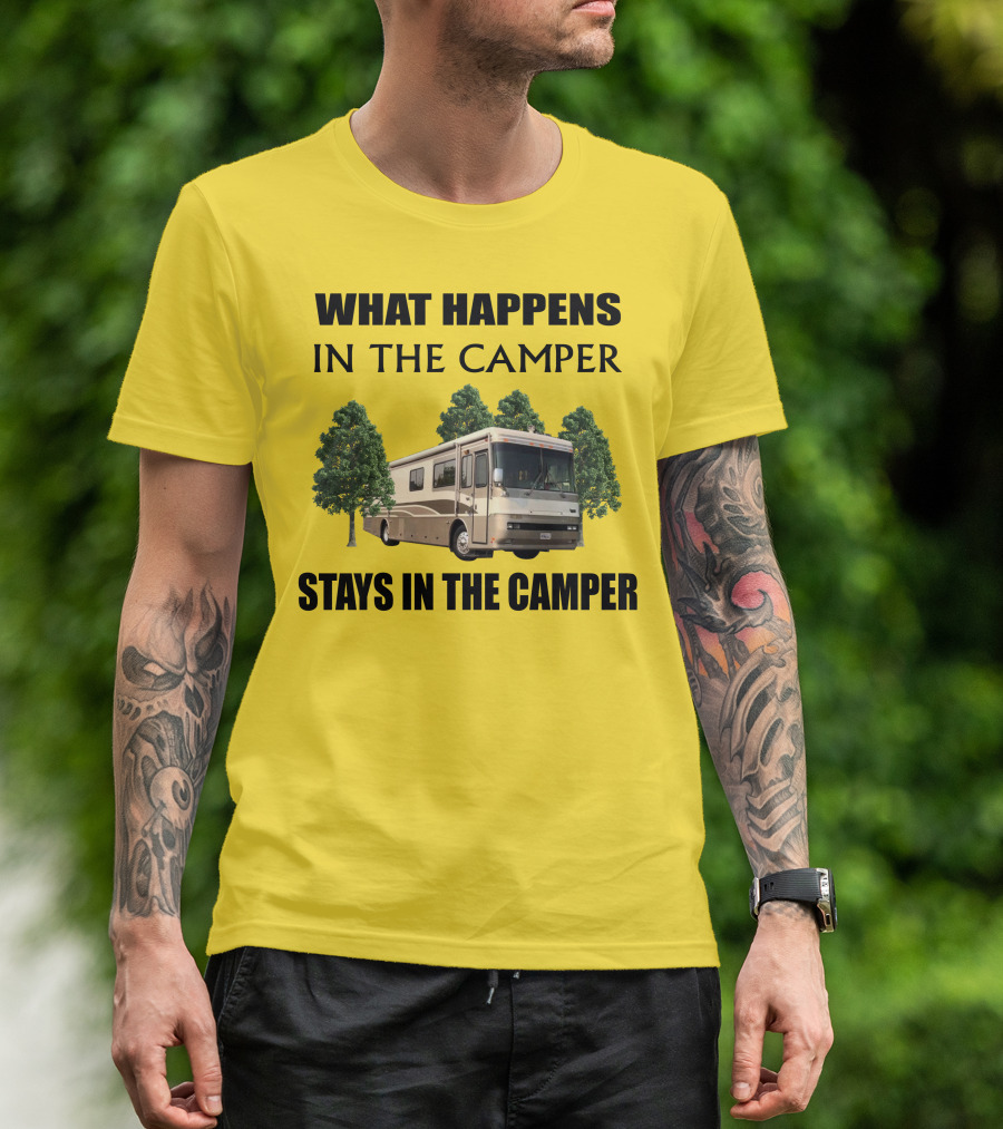 2000 Monaco Dynasty What Happens In The Camper Stays In The Camper T-Shirt