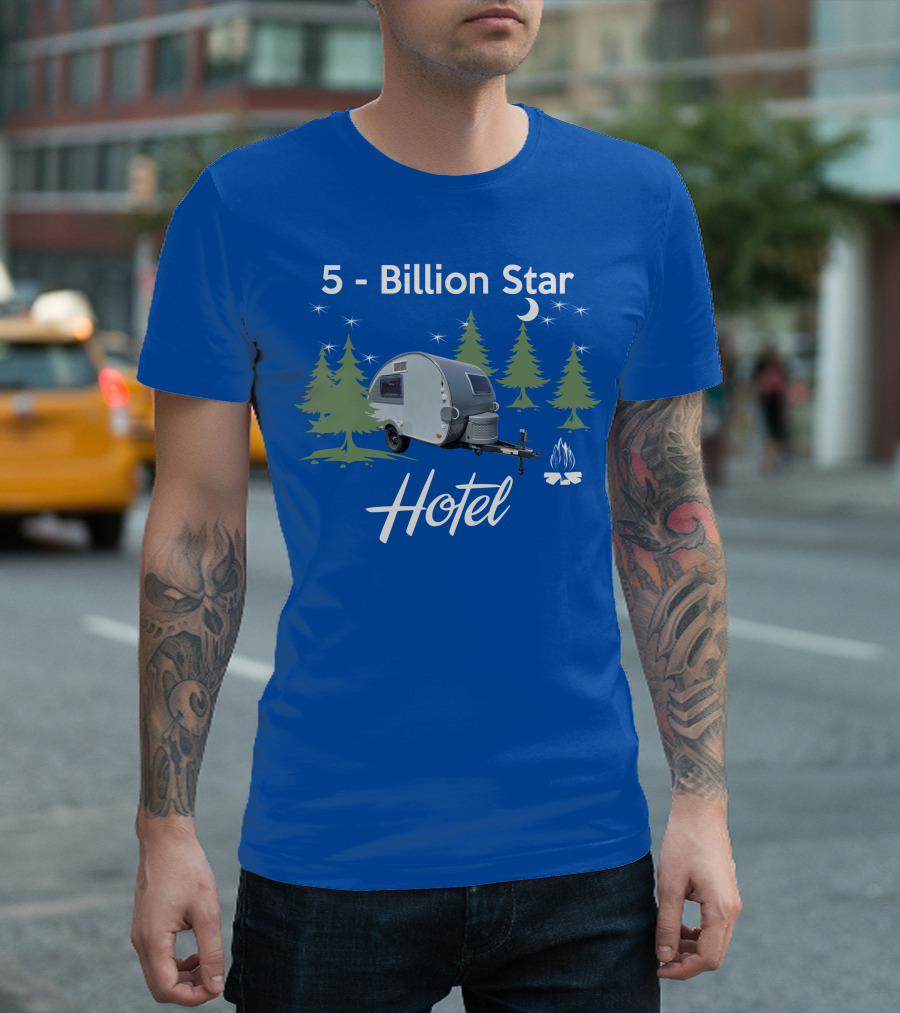 5 Billion Star Hotel NuCamp T@B CS Camper Forest Scene T-Shirt