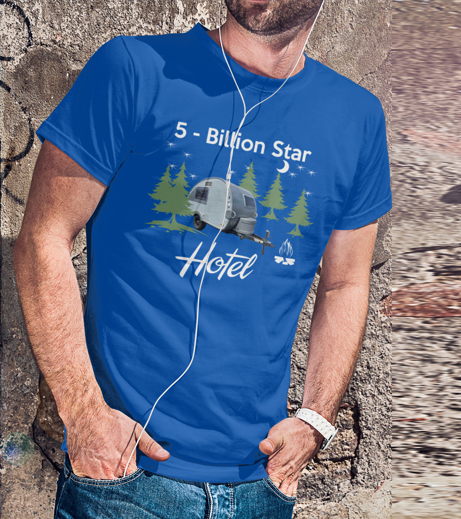 5 Billion Star Hotel NuCamp T@B CS Camper Forest Scene T-Shirt