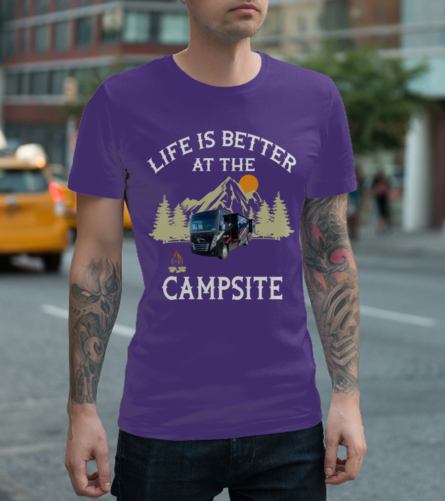 Life is Better at the Campsite Thor Outlaw Toy Haulers T-Shirt